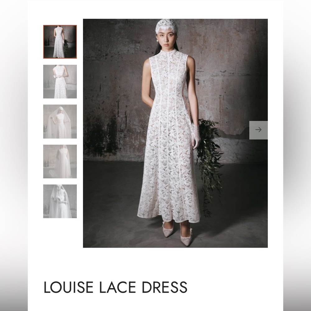 HUONG Boutique creamy white lace dress